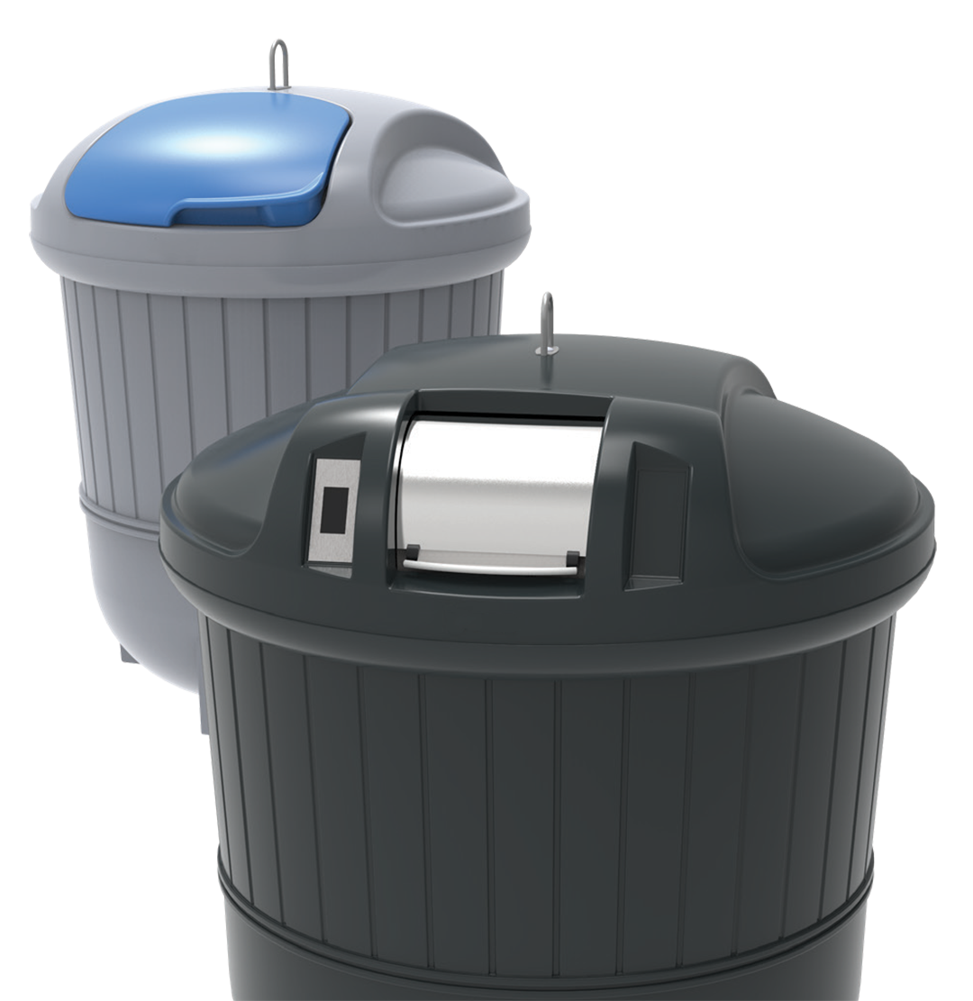 Semi underground waste containers for all waste fractions