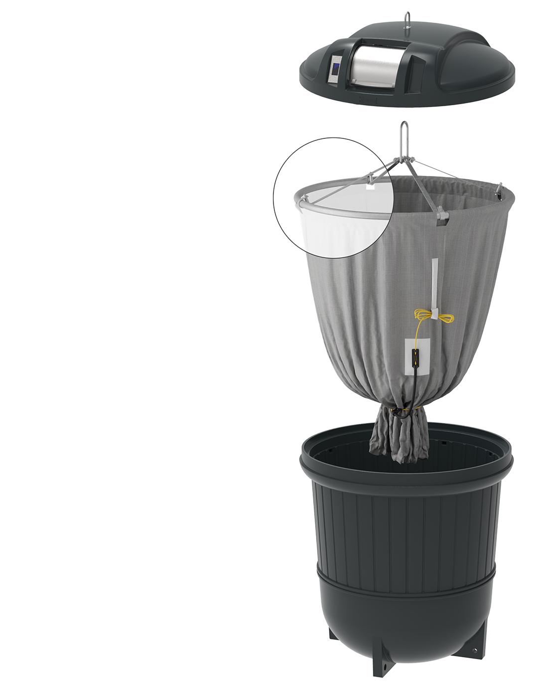Bio Shelter for bio waste or Frying oil collection. Ideal solution shelter for 240L and 360L wheelie bins